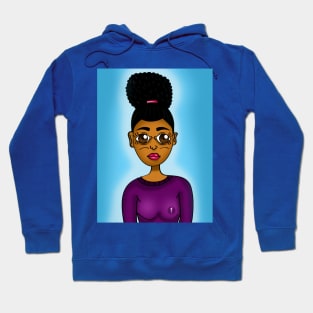 cute black girl digital art Hoodie